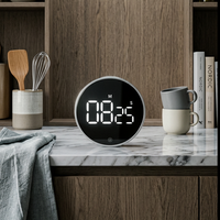 Noklead Digital Rotary Timer with Magnetic Back and LED Display