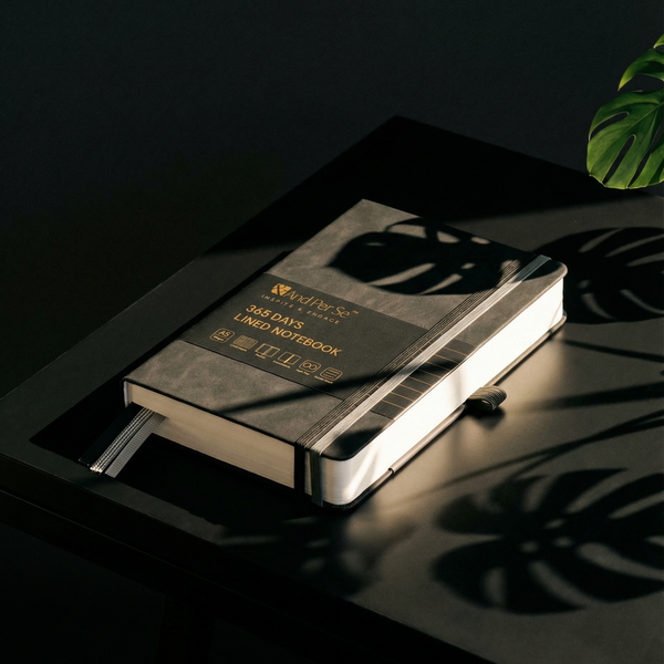 &And Per Se Lined Journal Vegan Leather Notebook 100gsm Paper